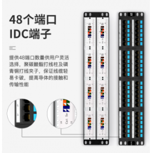 六类 工程 配线架【镀金版】48口 BL6-48